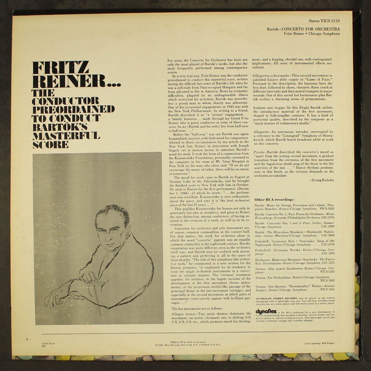 bartok: concerto for orchestra by FRITZ REINER
