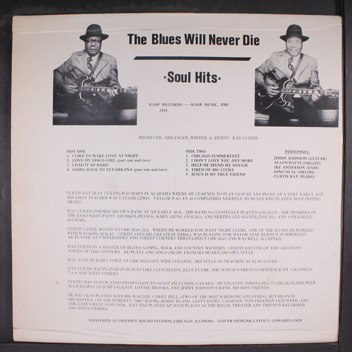 the blues will never die by RAY CURTIS