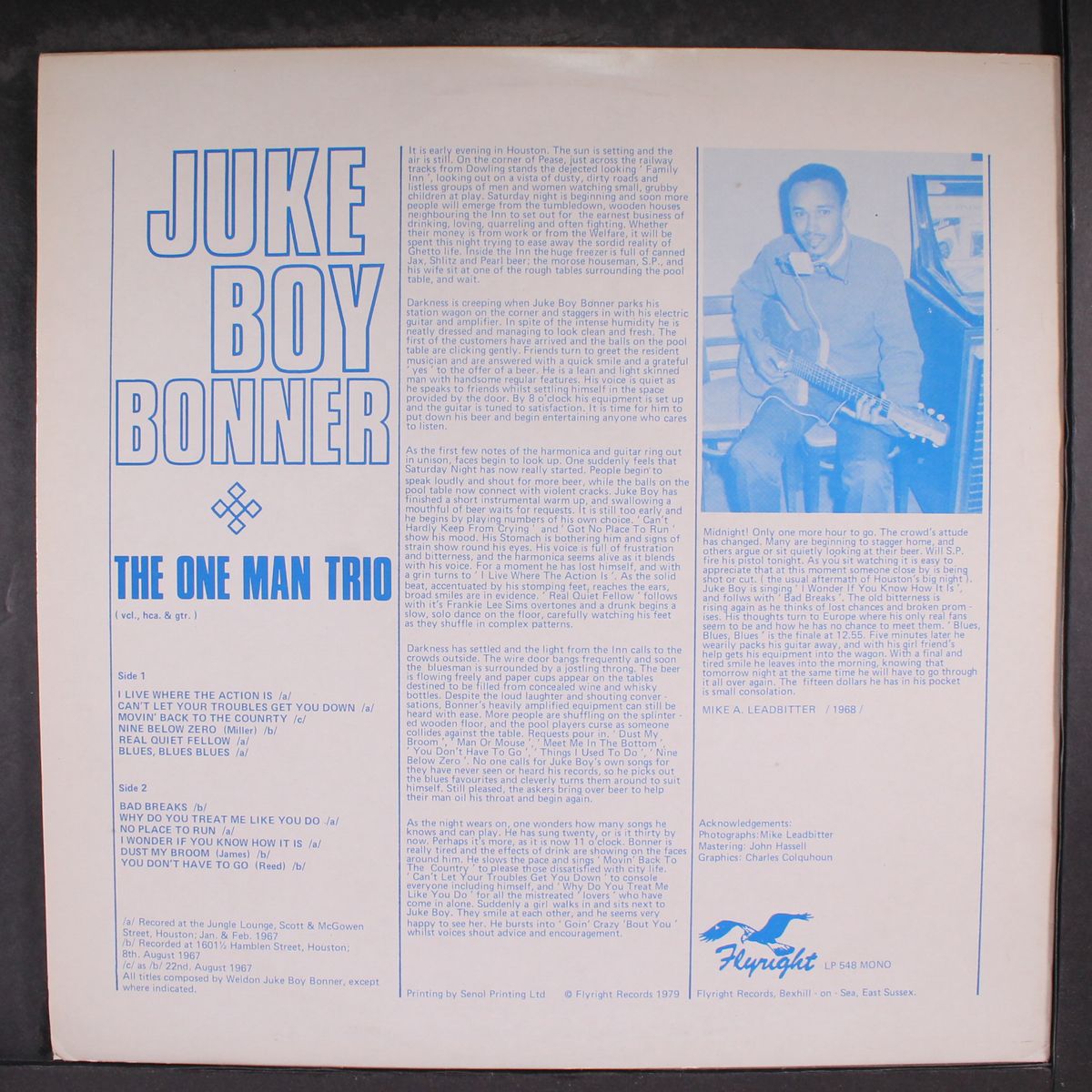 the one man trio by JUKE BOY BONNER