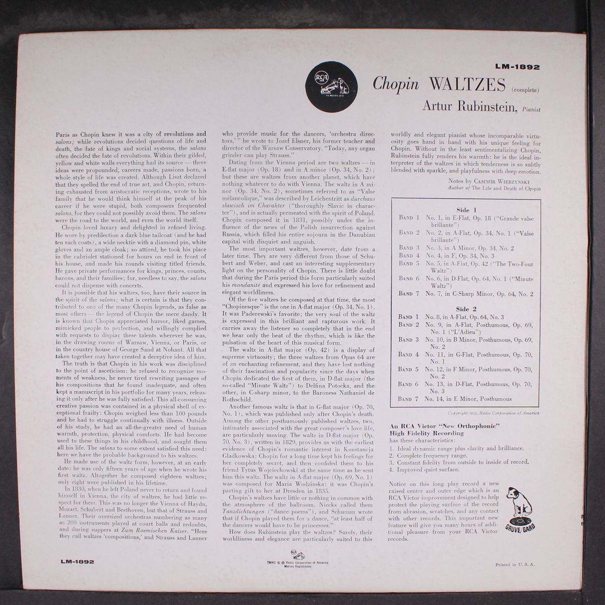 complete chopin waltzes by ARTUR RUBINSTEIN