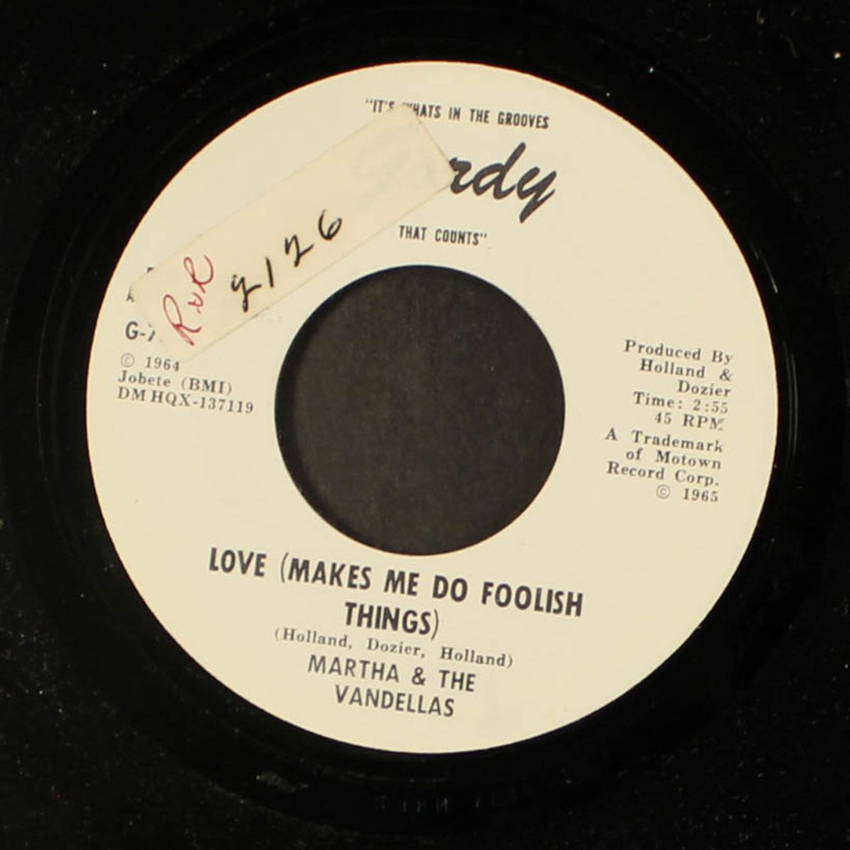love (makes me do foolish things) / same by MARTHA & VANDELLAS