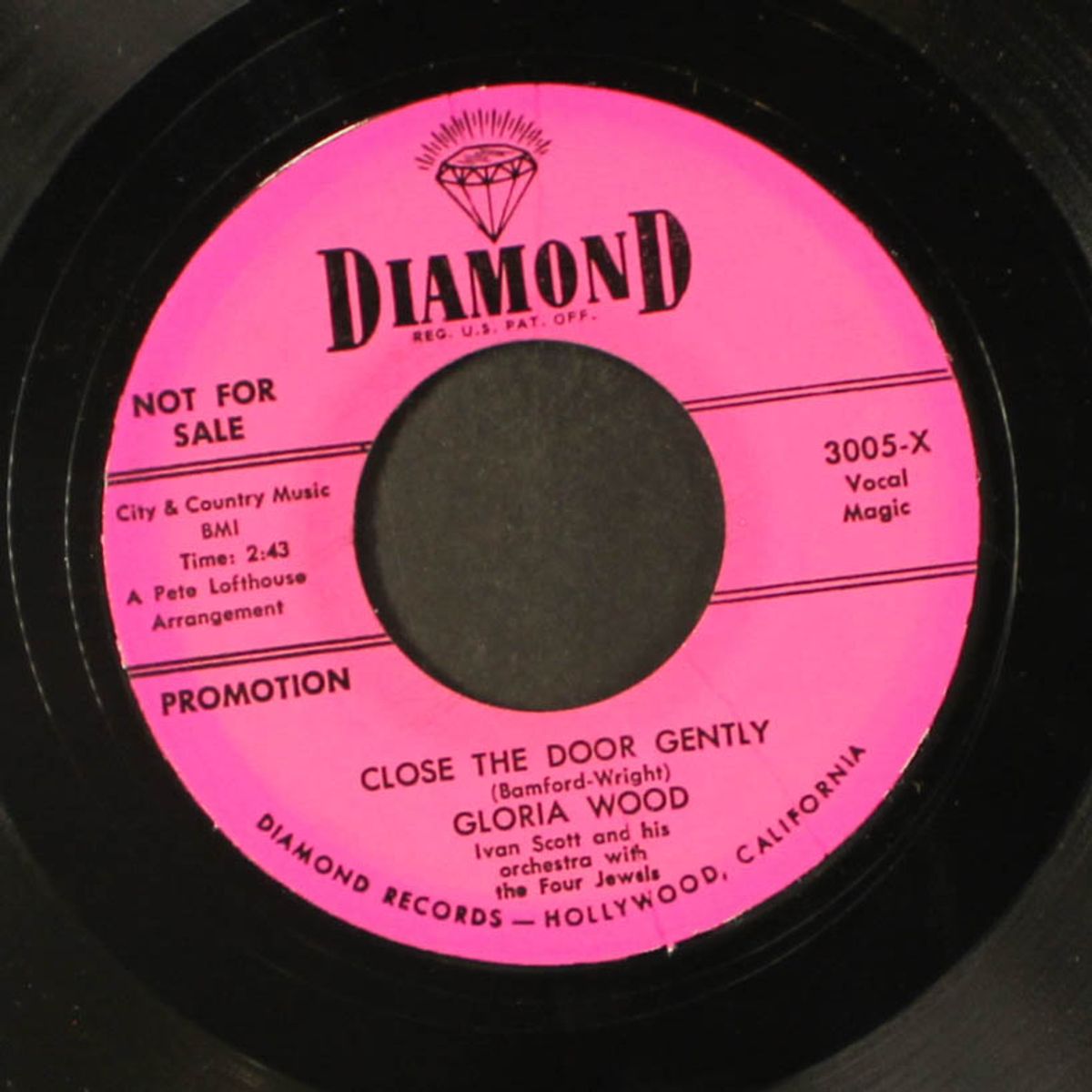 wear a smile / close the door gently by GLORIA WOOD