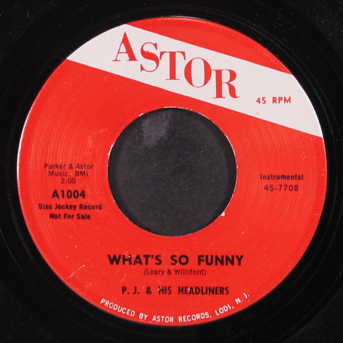 anchor rock / what's so funny by P.J. AND HIS HEADLINERS