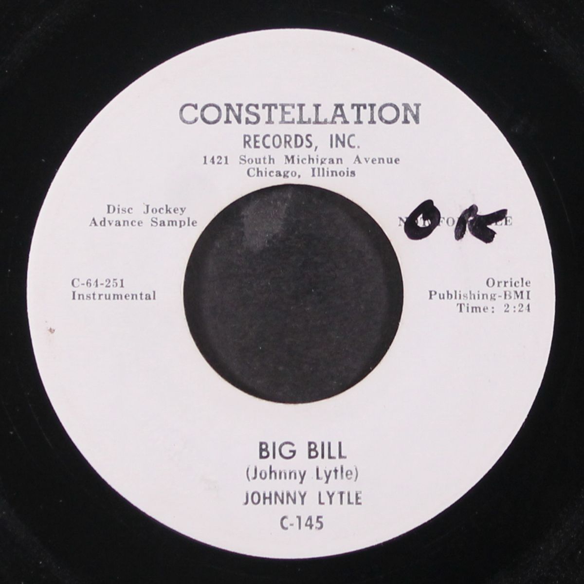 the man / big bill by JOHNNY LYTLE