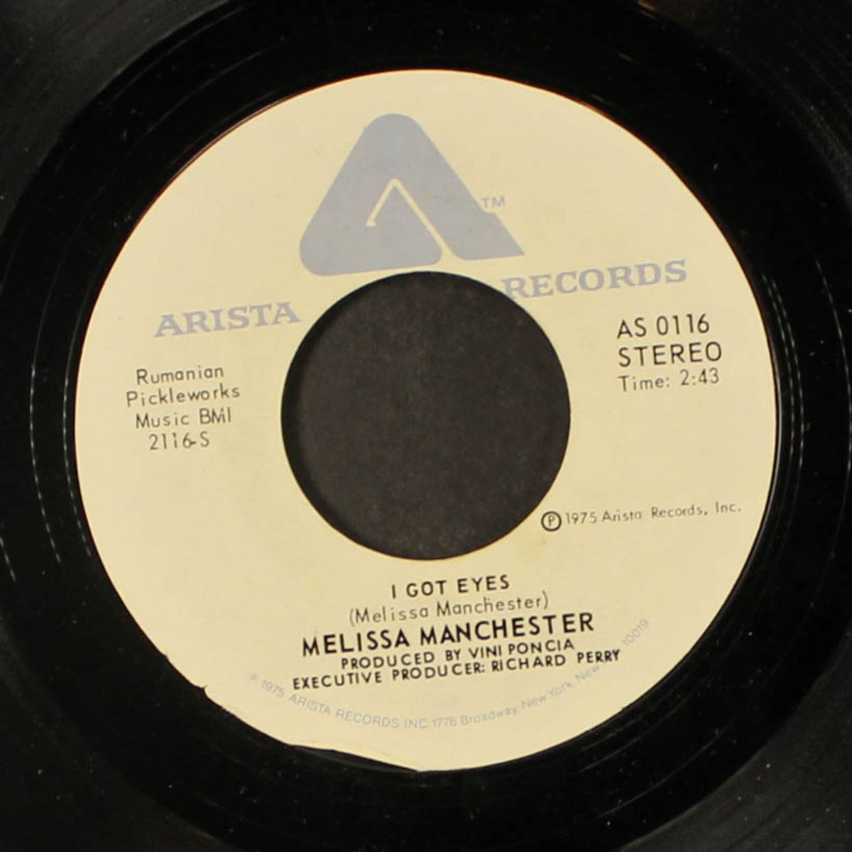 midnight blue / i got eyes by MELISSA MANCHESTER