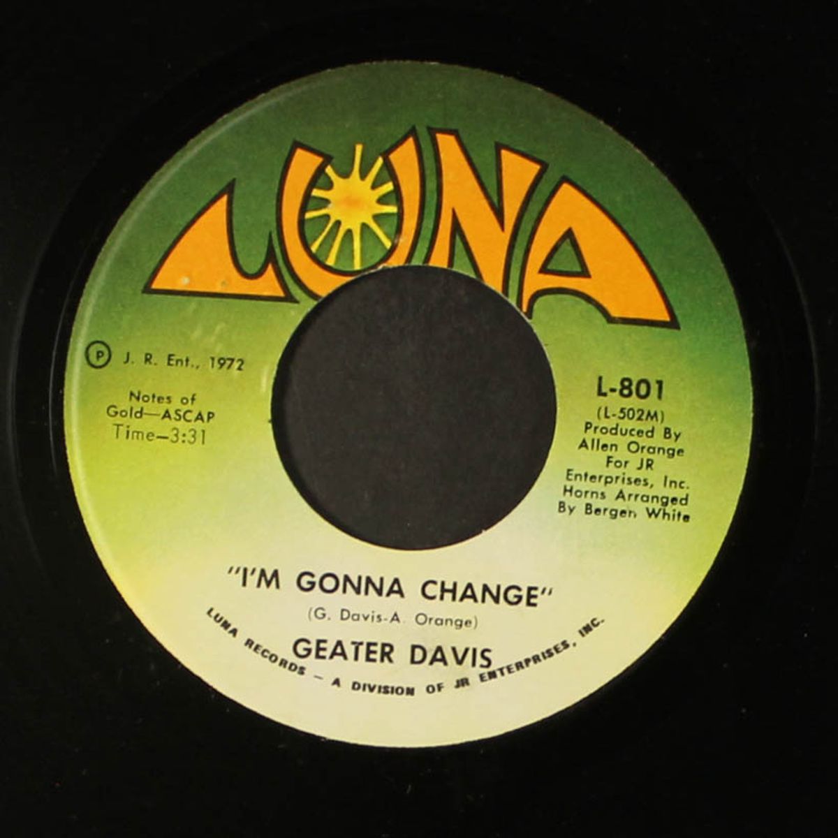 i've got to pay the price by GEATER DAVIS