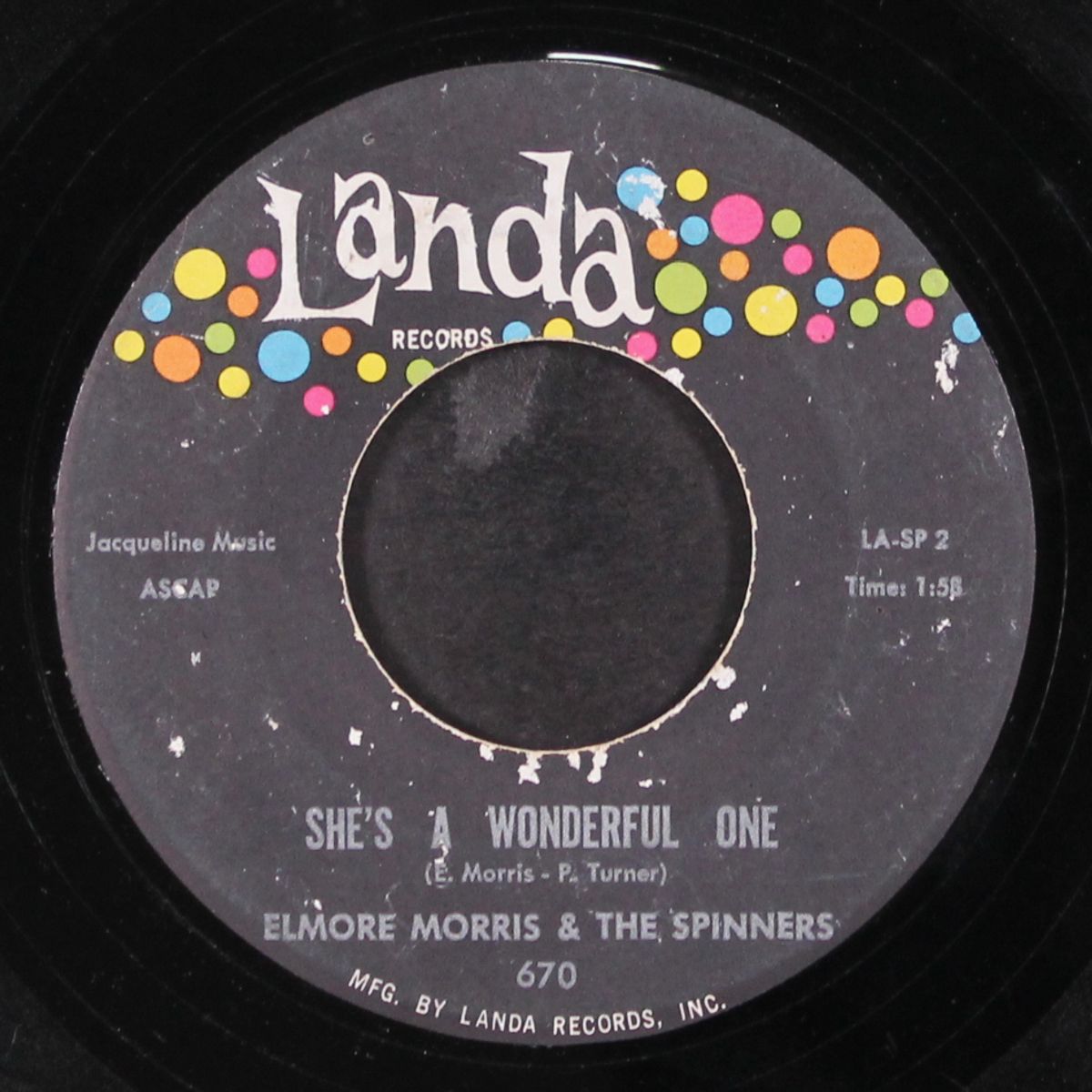 paradise hill / she's a wonderful one by ELMORE MORRIS & SPINNERS