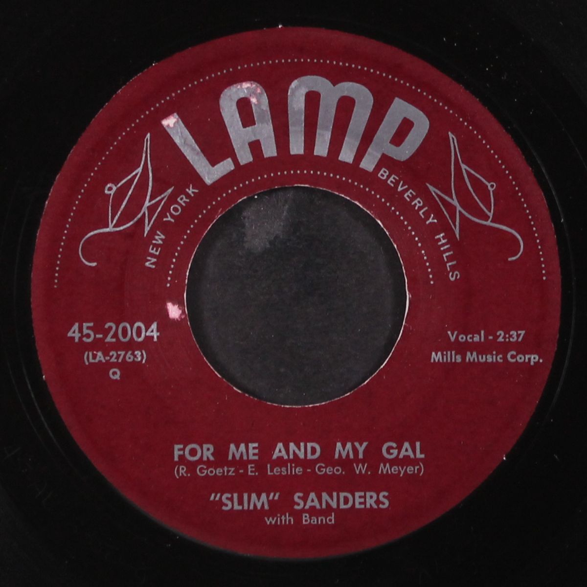 for me and my gal / no one can love like i do by SLIM SANDERS