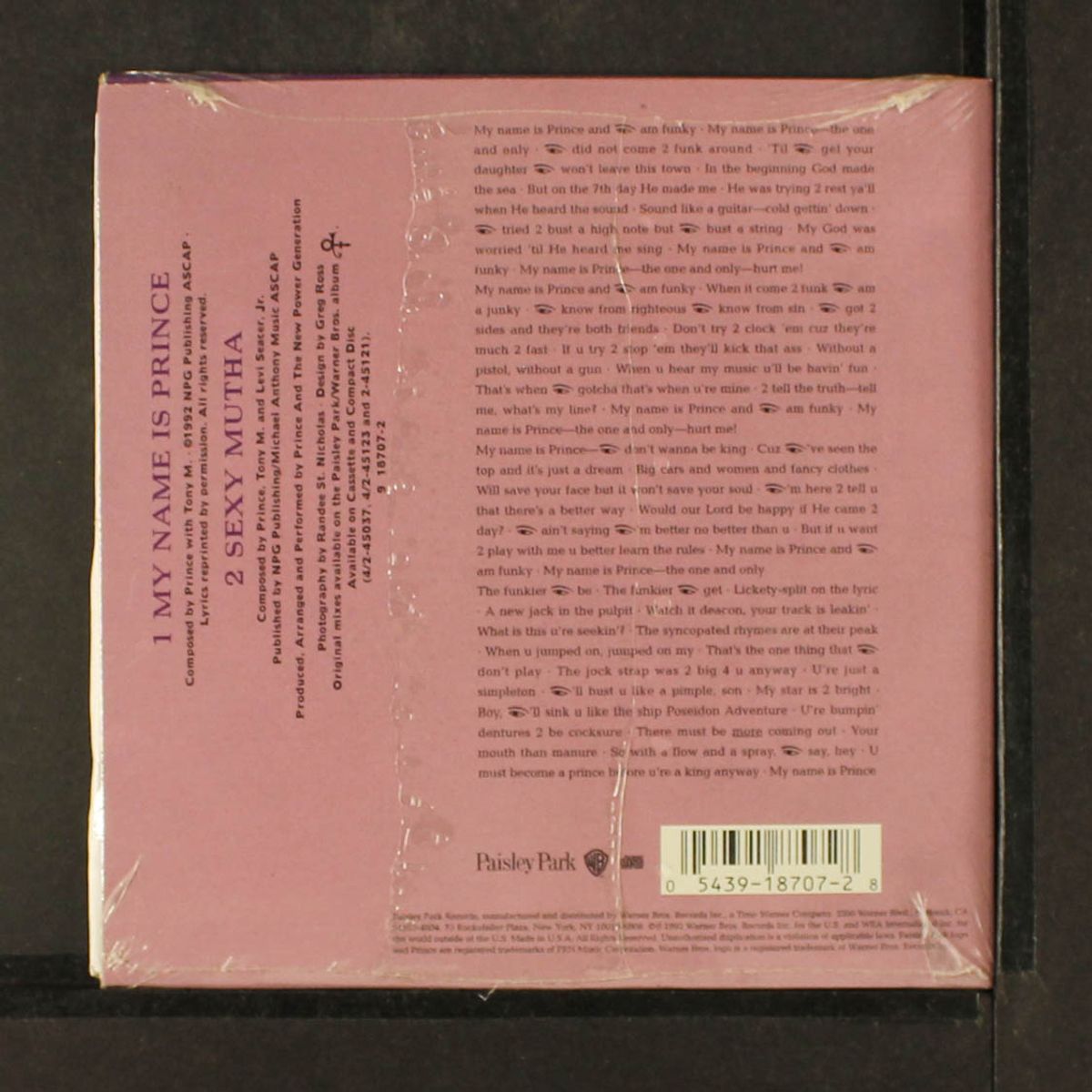 my name is prince by PRINCE