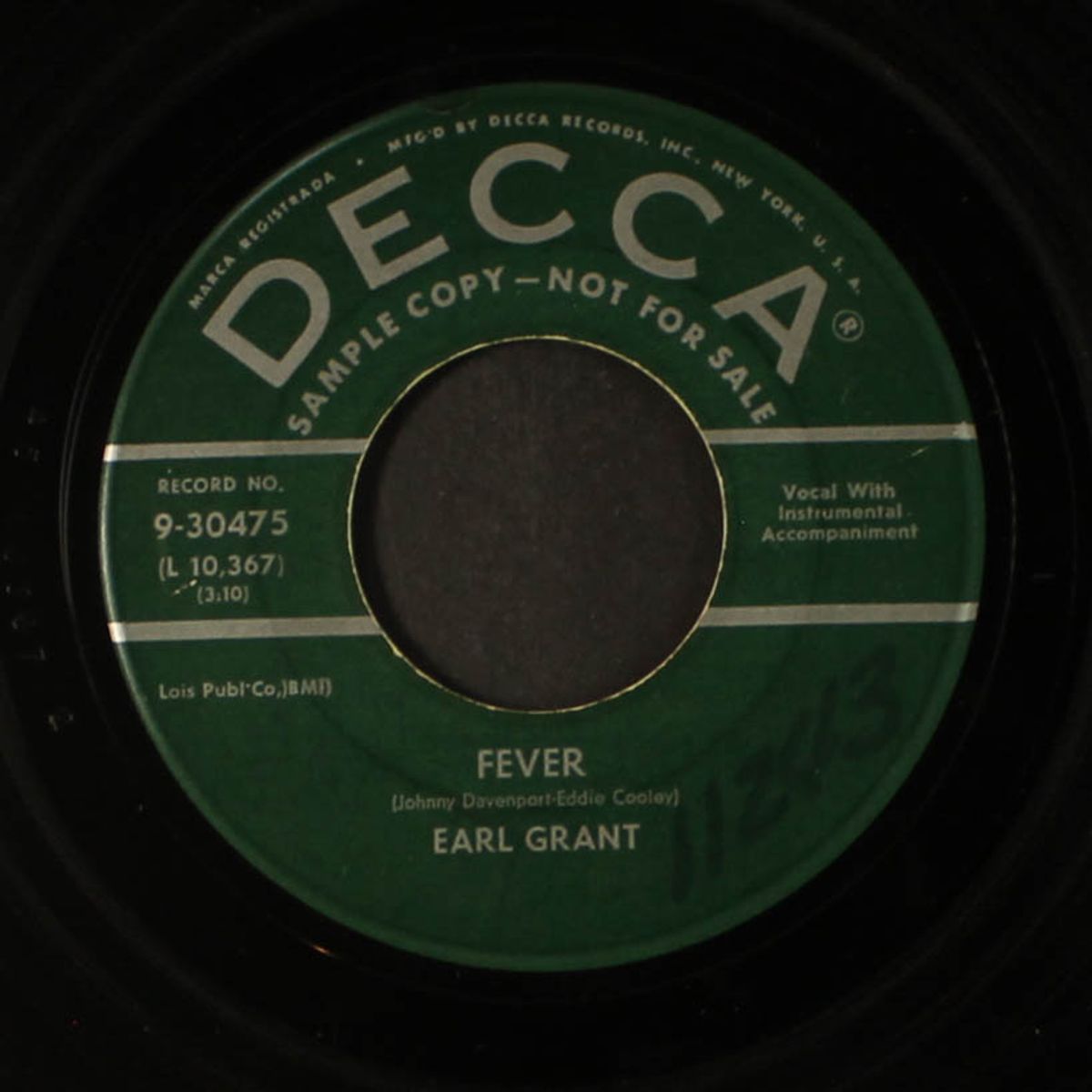 fever / malaguena by EARL GRANT