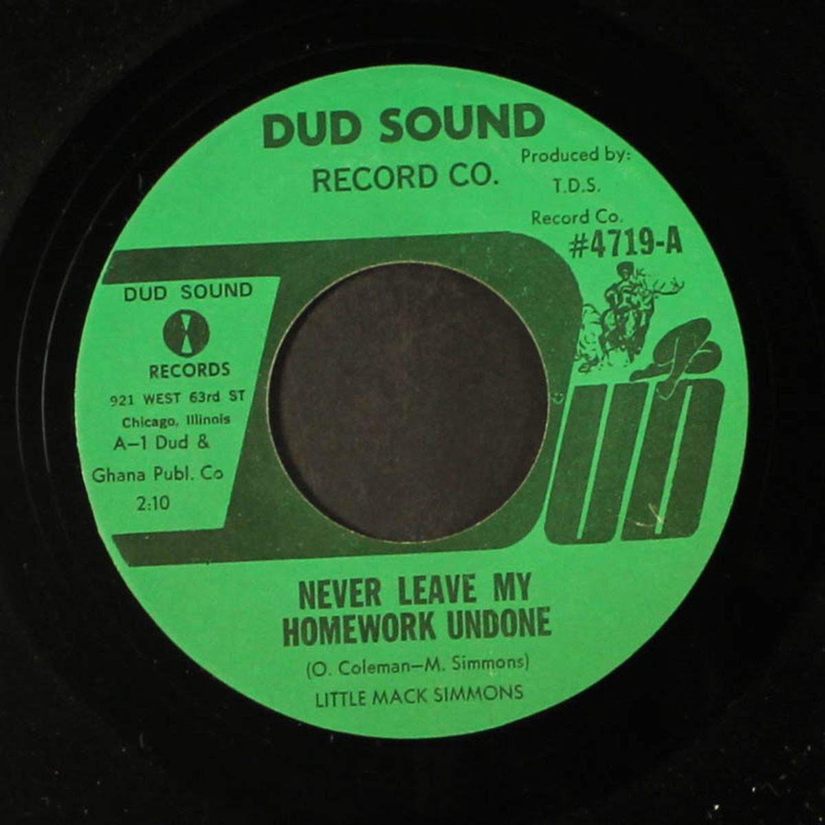 never leave my homework undone / givin' me a hard time by LITTLE MACK SIMMONS