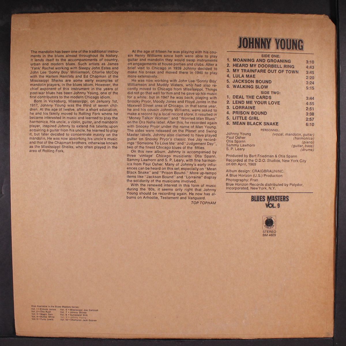 blues masters, vol. 9 by JOHNNY YOUNG