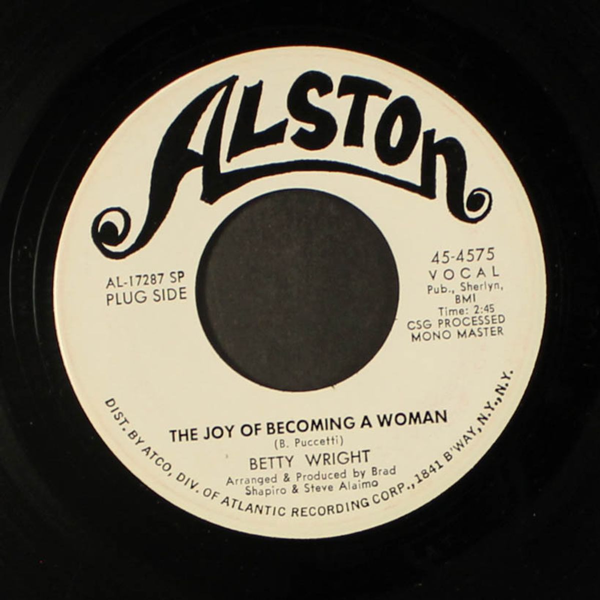 the joy of becoming a woman / the wrong girl by BETTY WRIGHT
