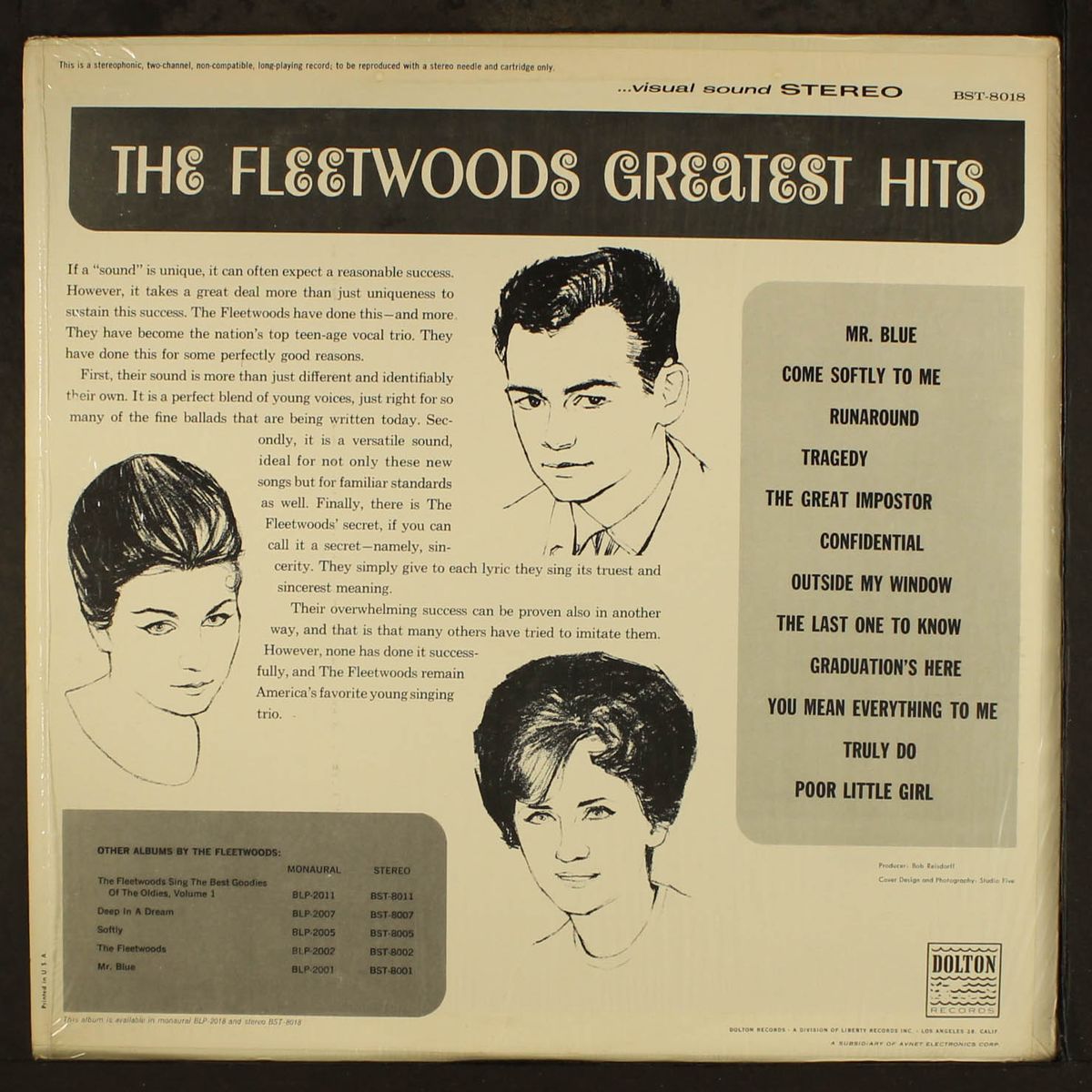 greatest hits by FLEETWOODS