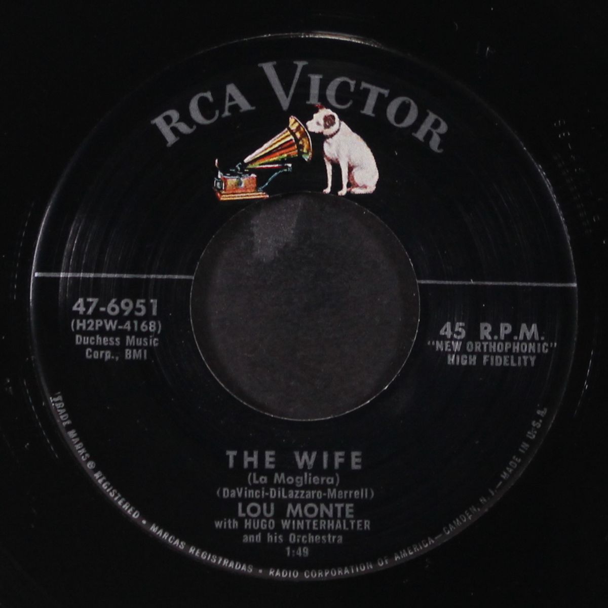 musica bella / the wife by LOU MONTE
