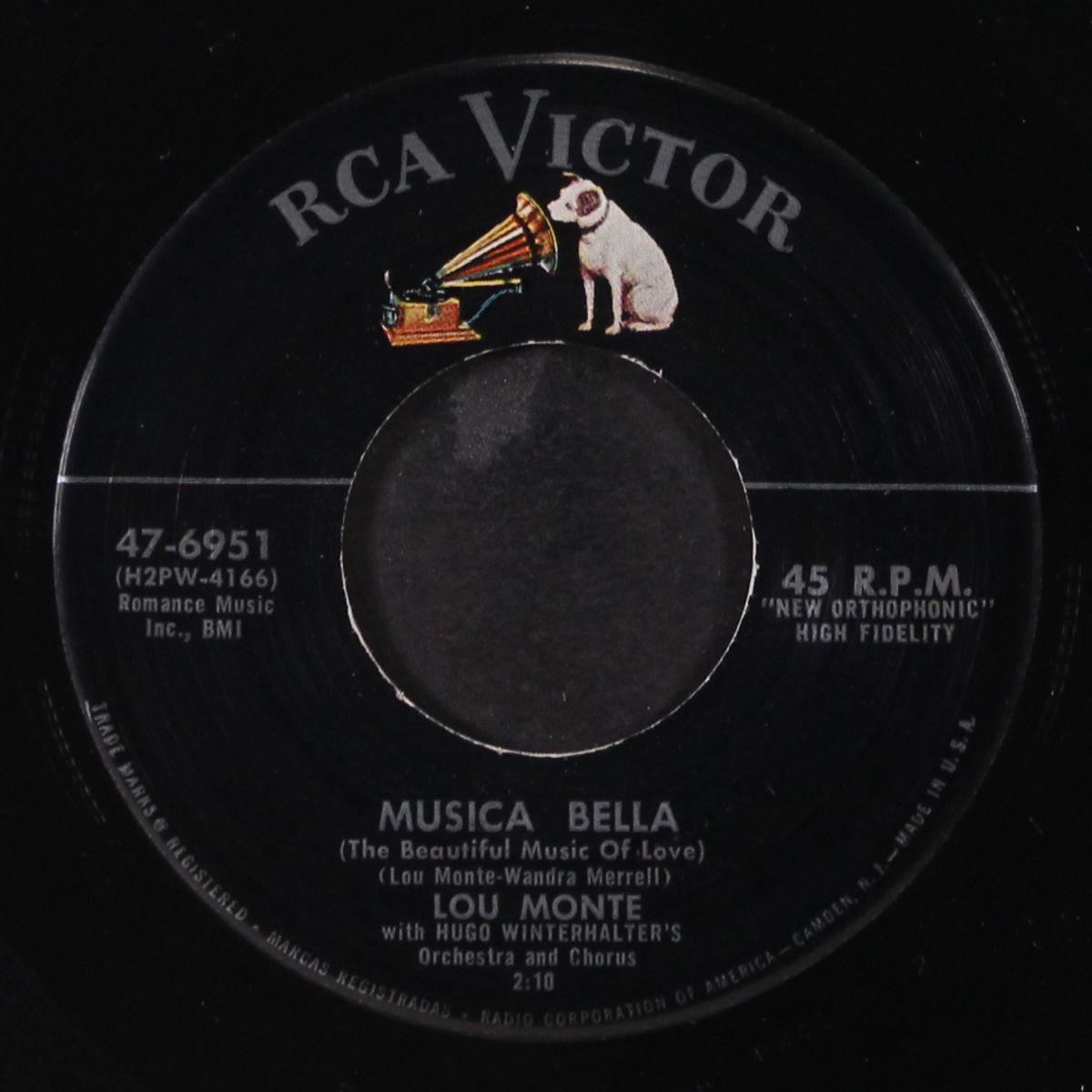 musica bella / the wife by LOU MONTE