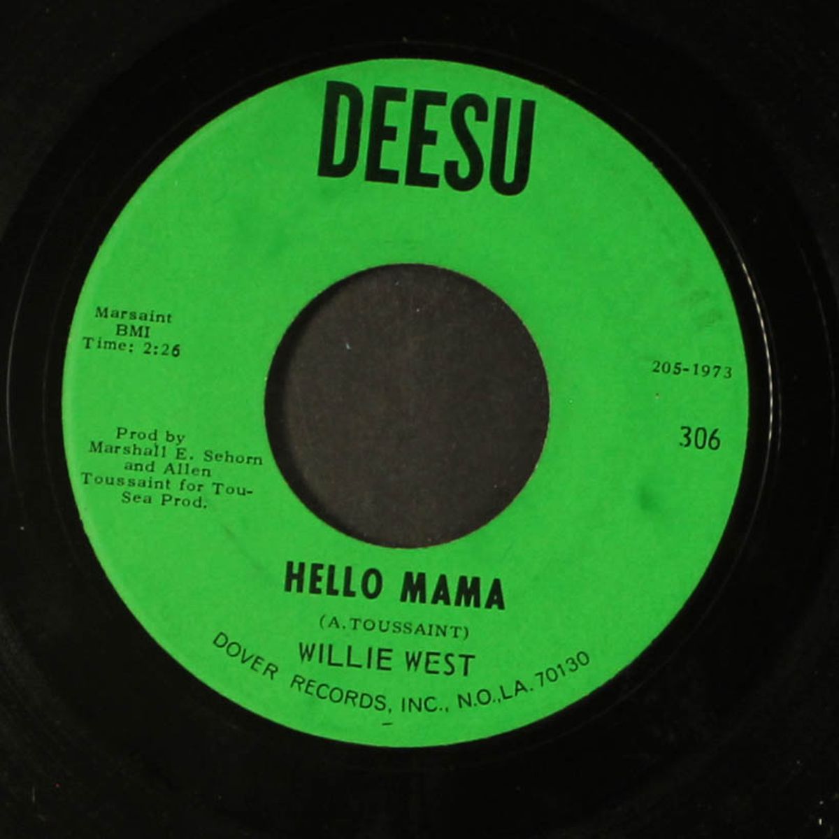 greatest love / hello mama by WILLIE WEST