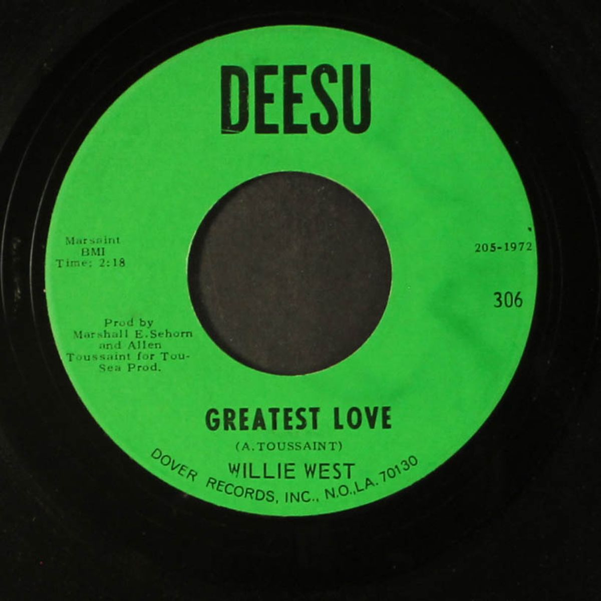 greatest love / hello mama by WILLIE WEST