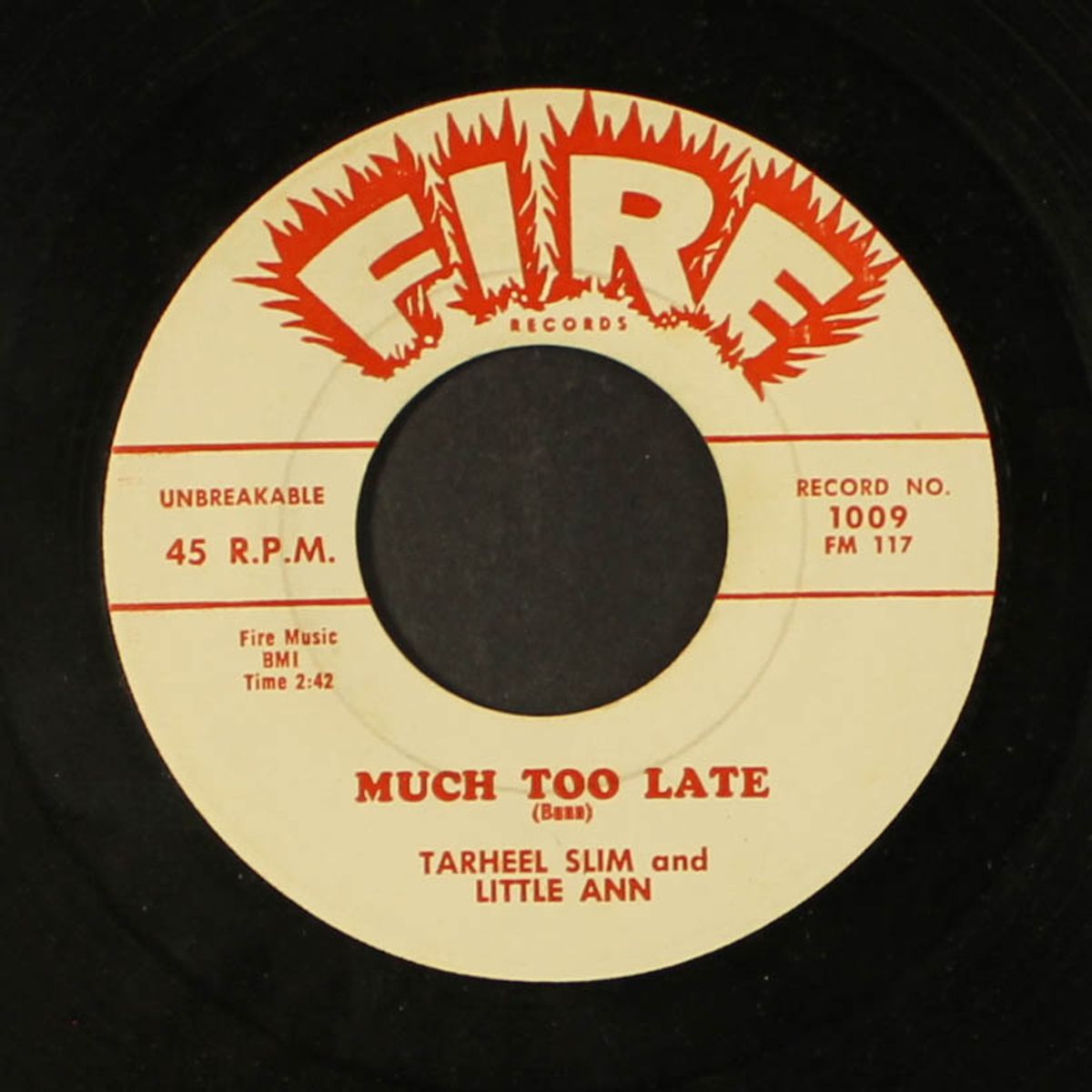 much too late / clock me in your heart by TARHEEL SLIM & LITTLE ANN