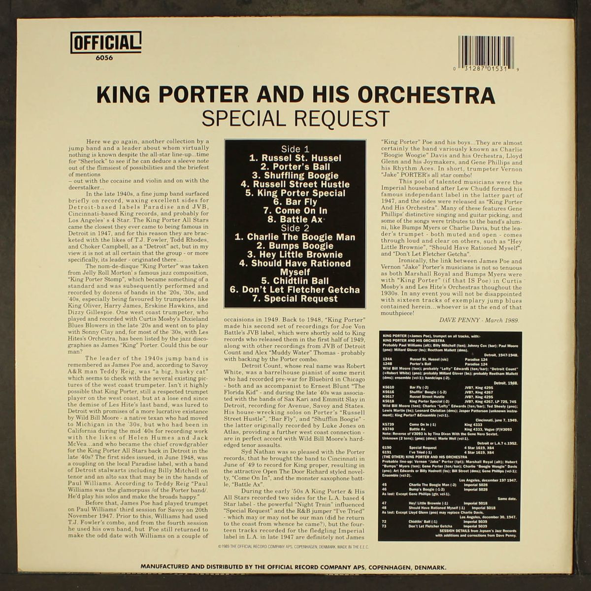 special request, 1947-1952 by KING PORTER