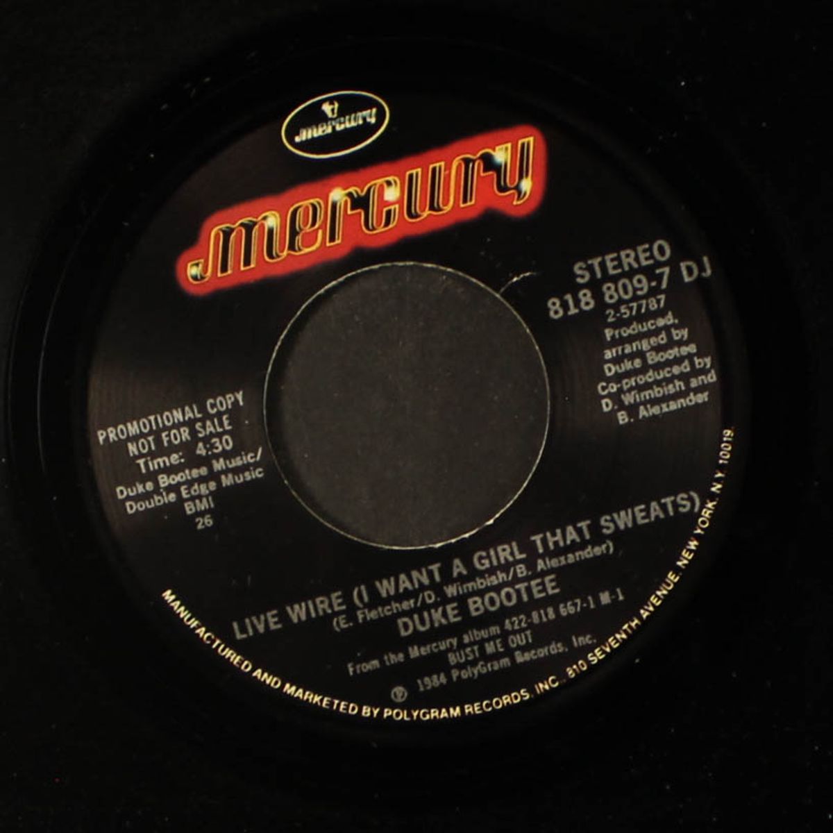 live wire (i want a girl that sweats) / same by DUKE BOOTEE