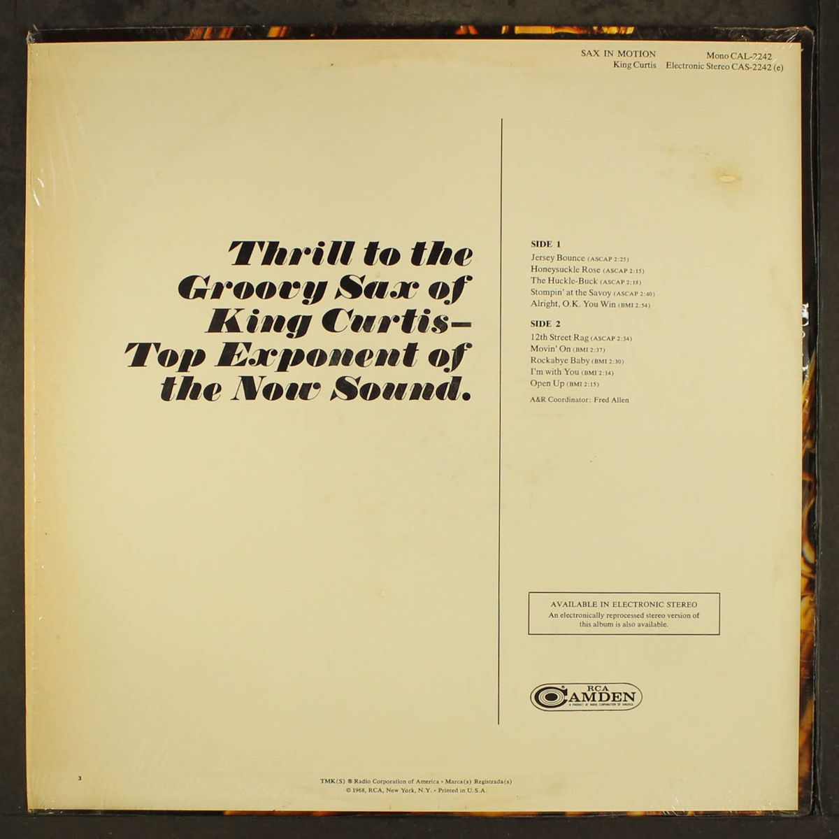 sax in motion by KING CURTIS