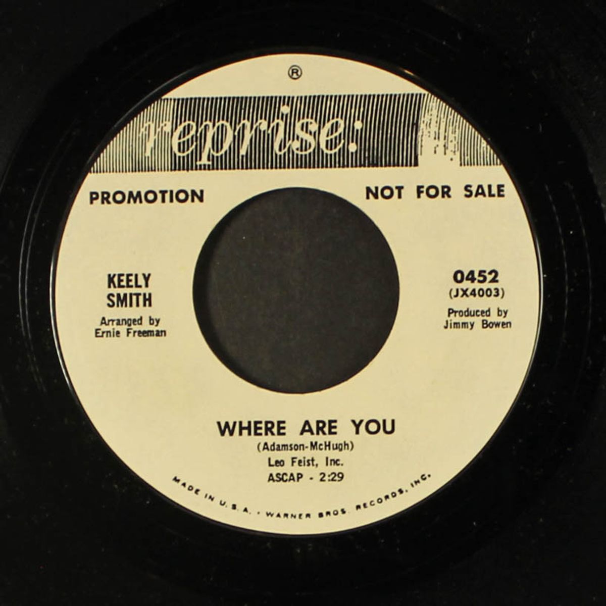 good-bye my love / where are you by KEELY SMITH
