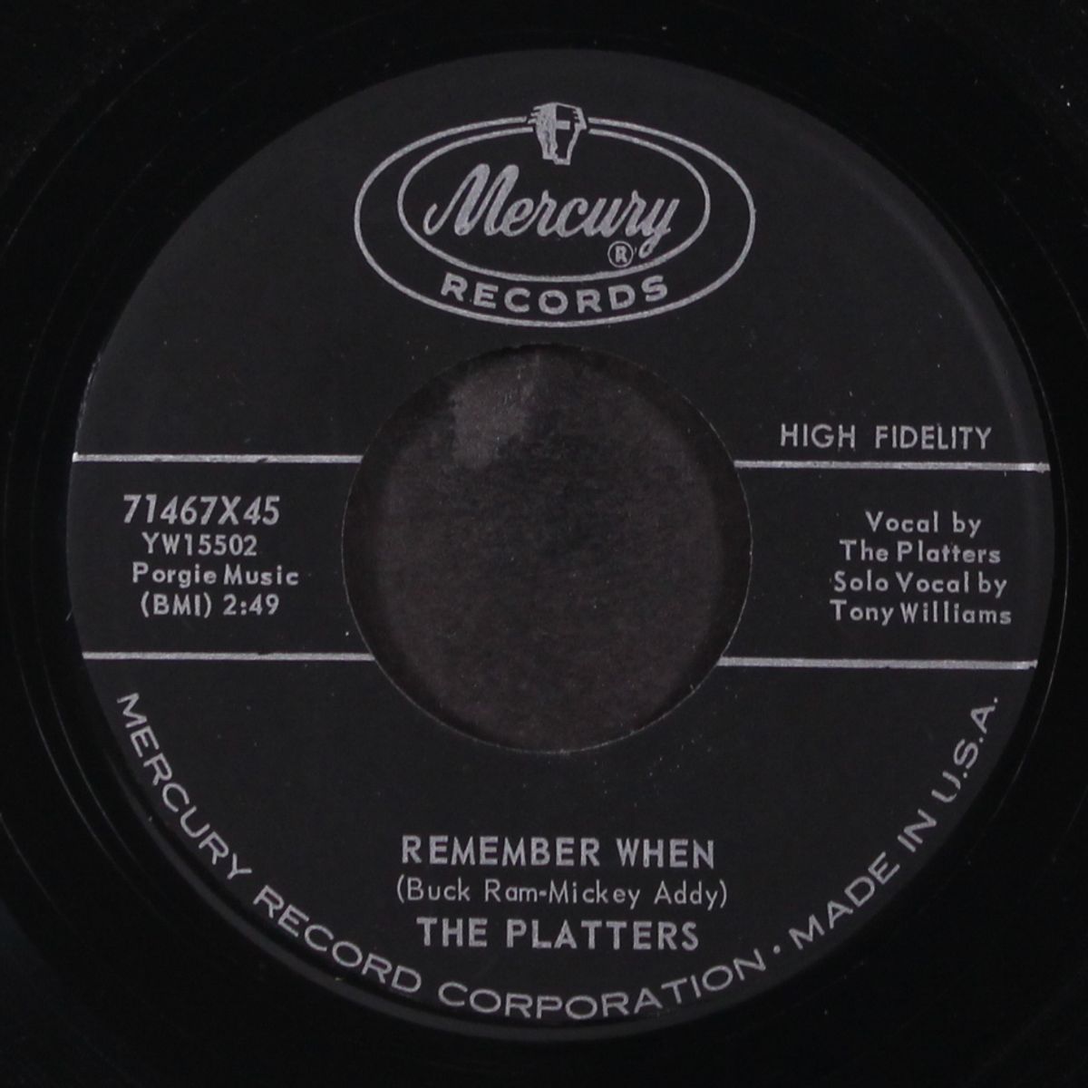 remember when / love of a lifetime by PLATTERS