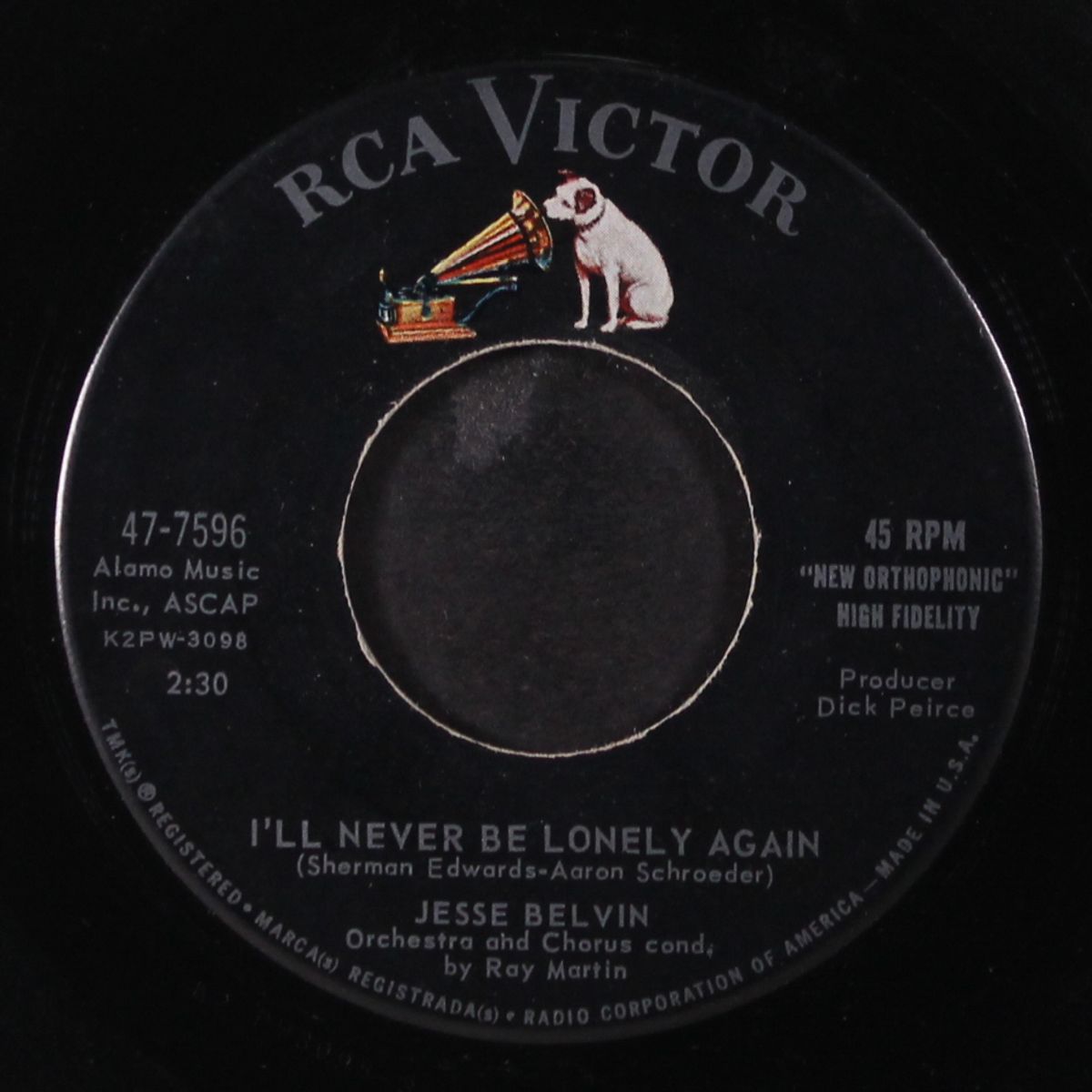 give me love / i'll never be lonely again by JESSE BELVIN