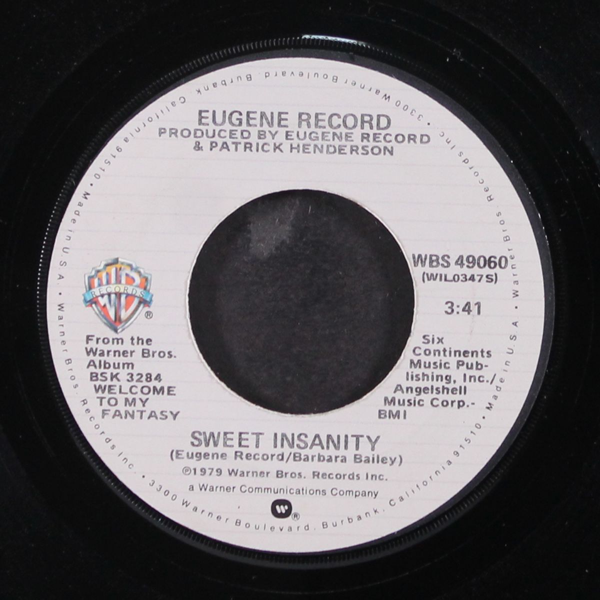 where are you / sweet insanity by EUGENE RECORD
