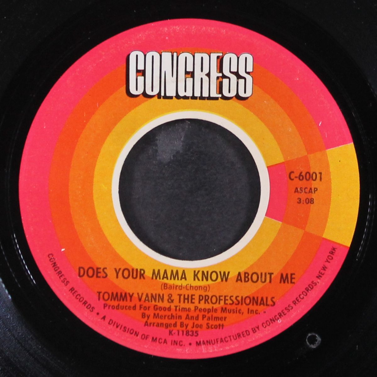 does your mama know about me / i'm so alone by TOMMY VANN & PROFESSIONALS