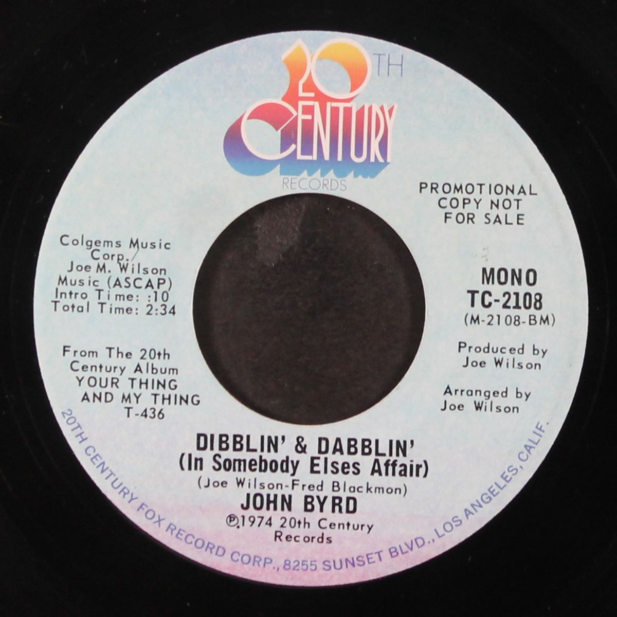 dibblin' & dabblin' (in somebody elses affair / mono) by JOHN BYRD