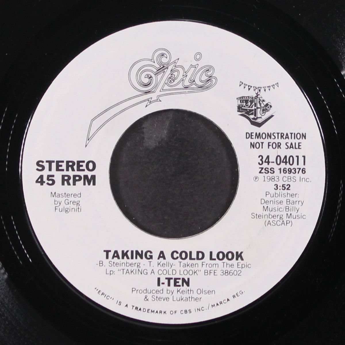 taking a cold look / pressing my luck by I-TEN