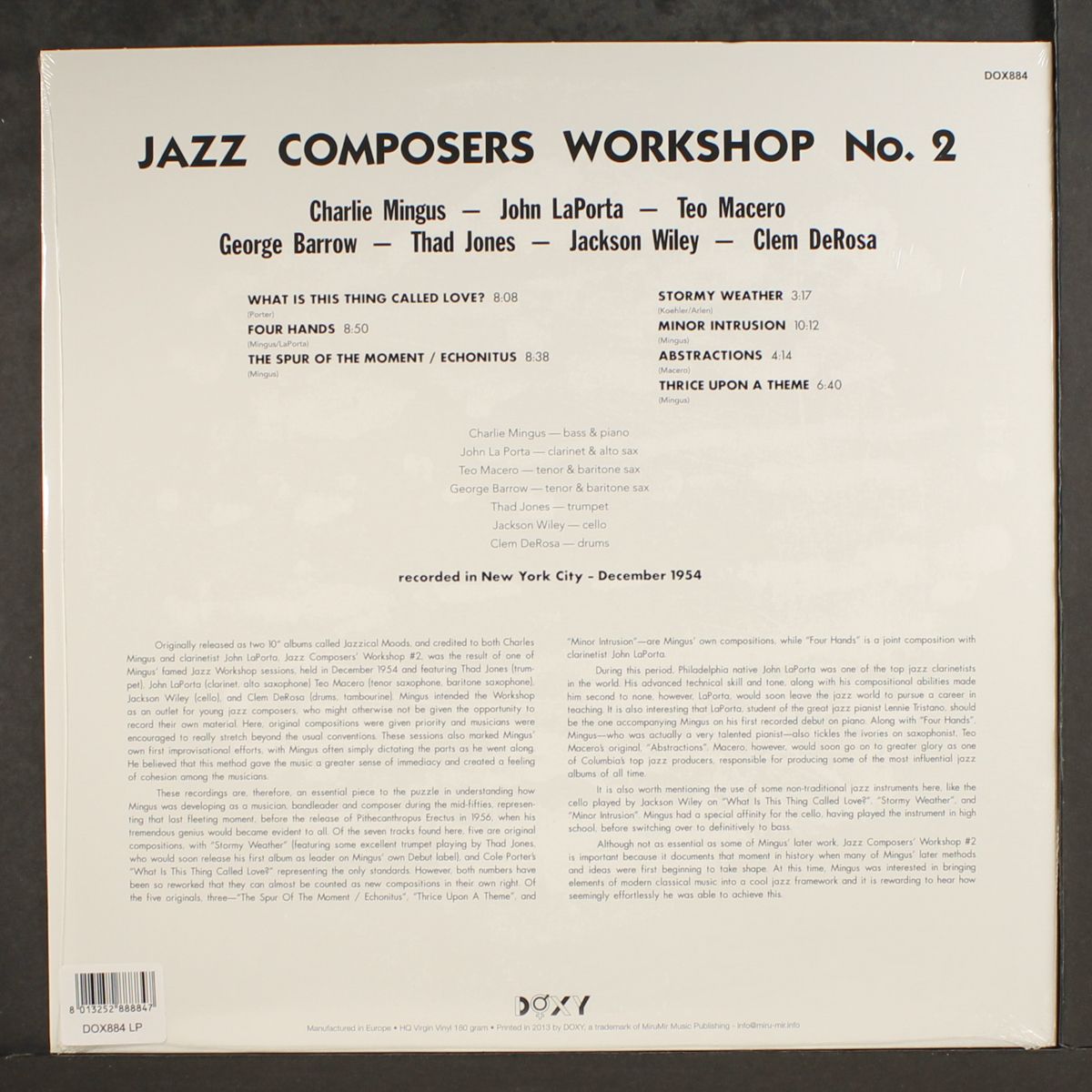 jazz composers workshop vol. 2 by CHARLES MINGUS