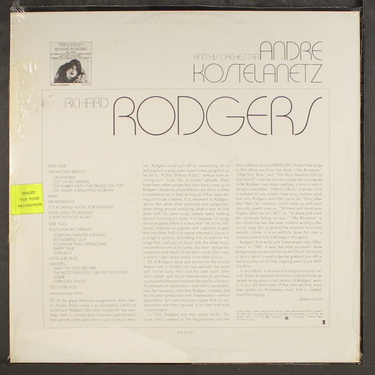 richard rogers, vol. 2 by ANDRE KOSTELANETZ