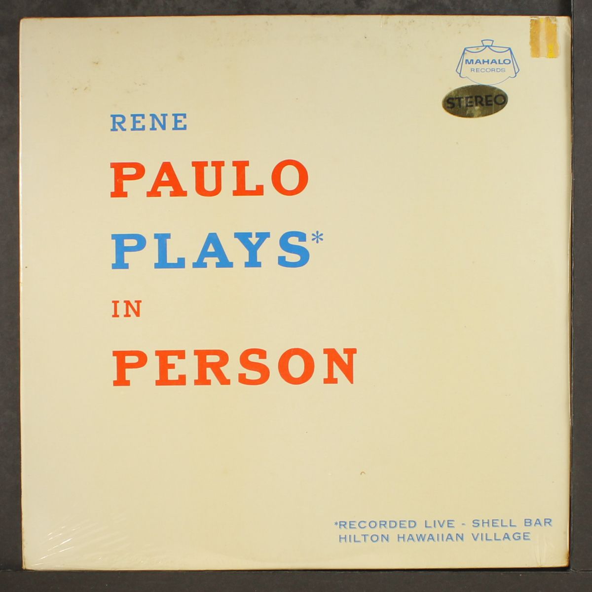 plays in person by RENE PAULO