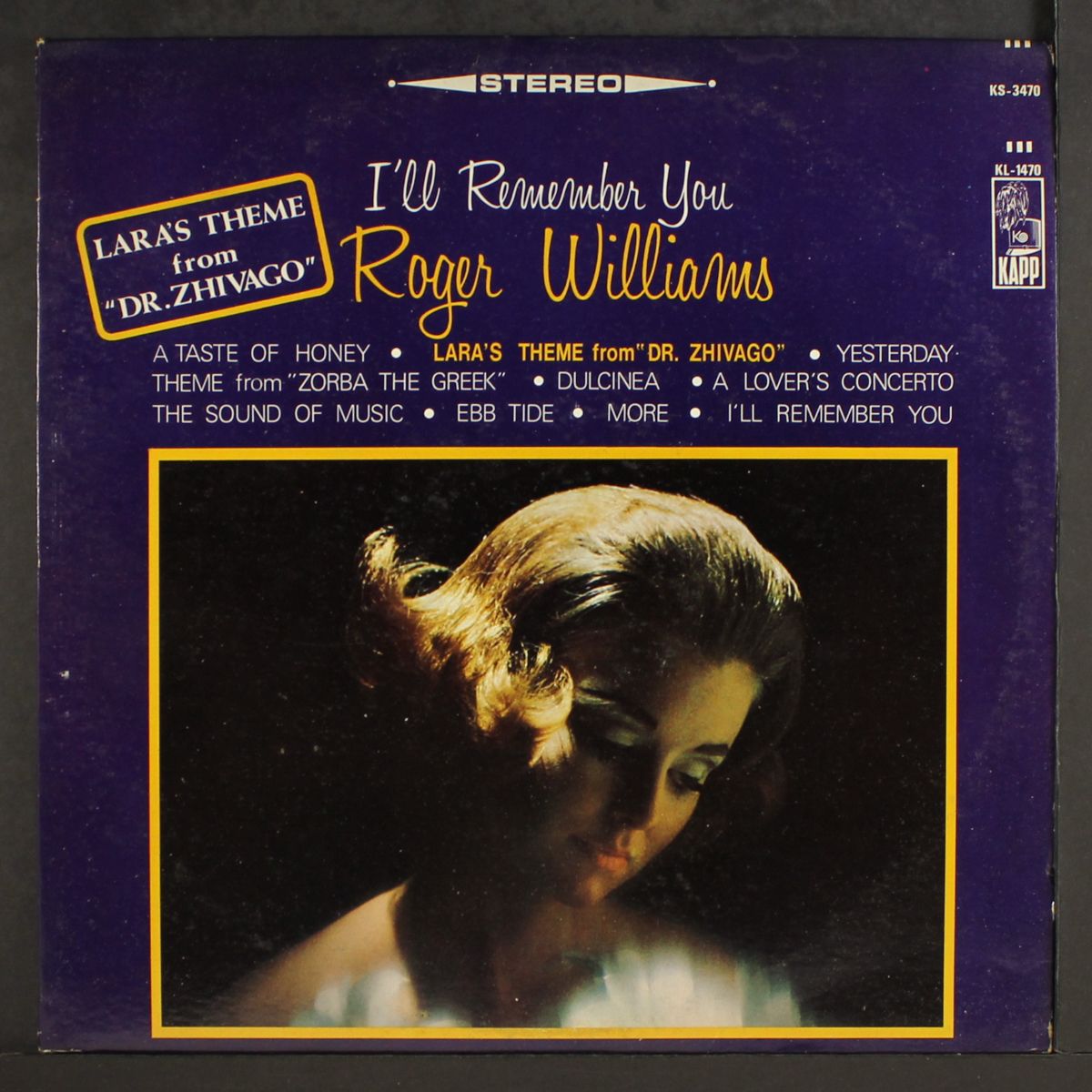 i'll remember you by ROGER WILLIAMS