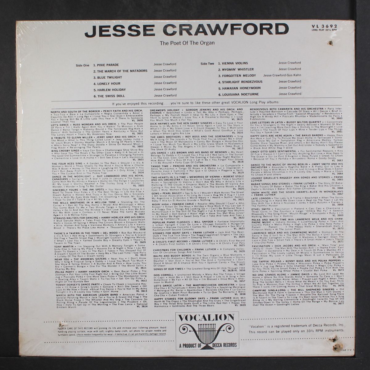 the poet of the organ by JESSE CRAWFORD