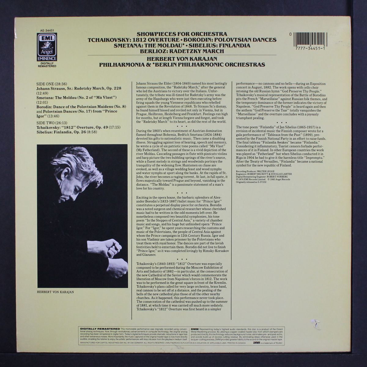 showpieces for orchestra by HERBERT VON KARAJAN