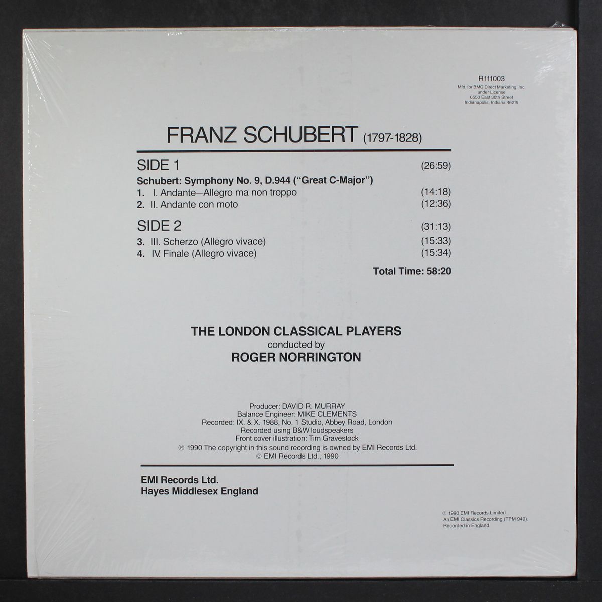 schubert: symphony no. 9 by ROGER NORRINGTON
