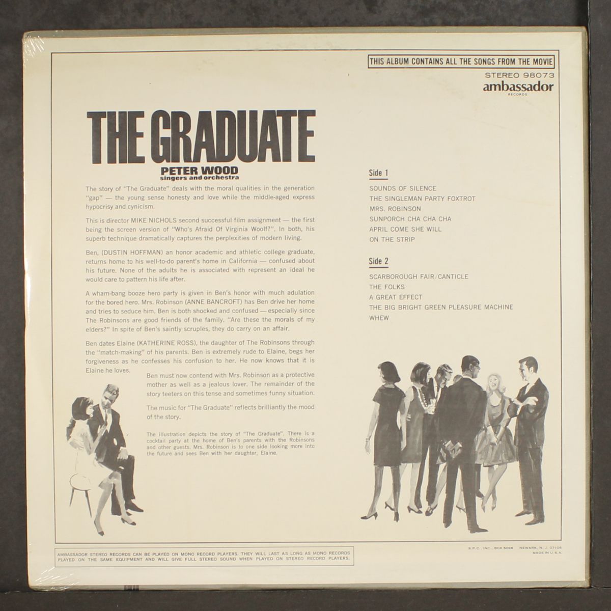 complete score from the graduate by PETER WOOD