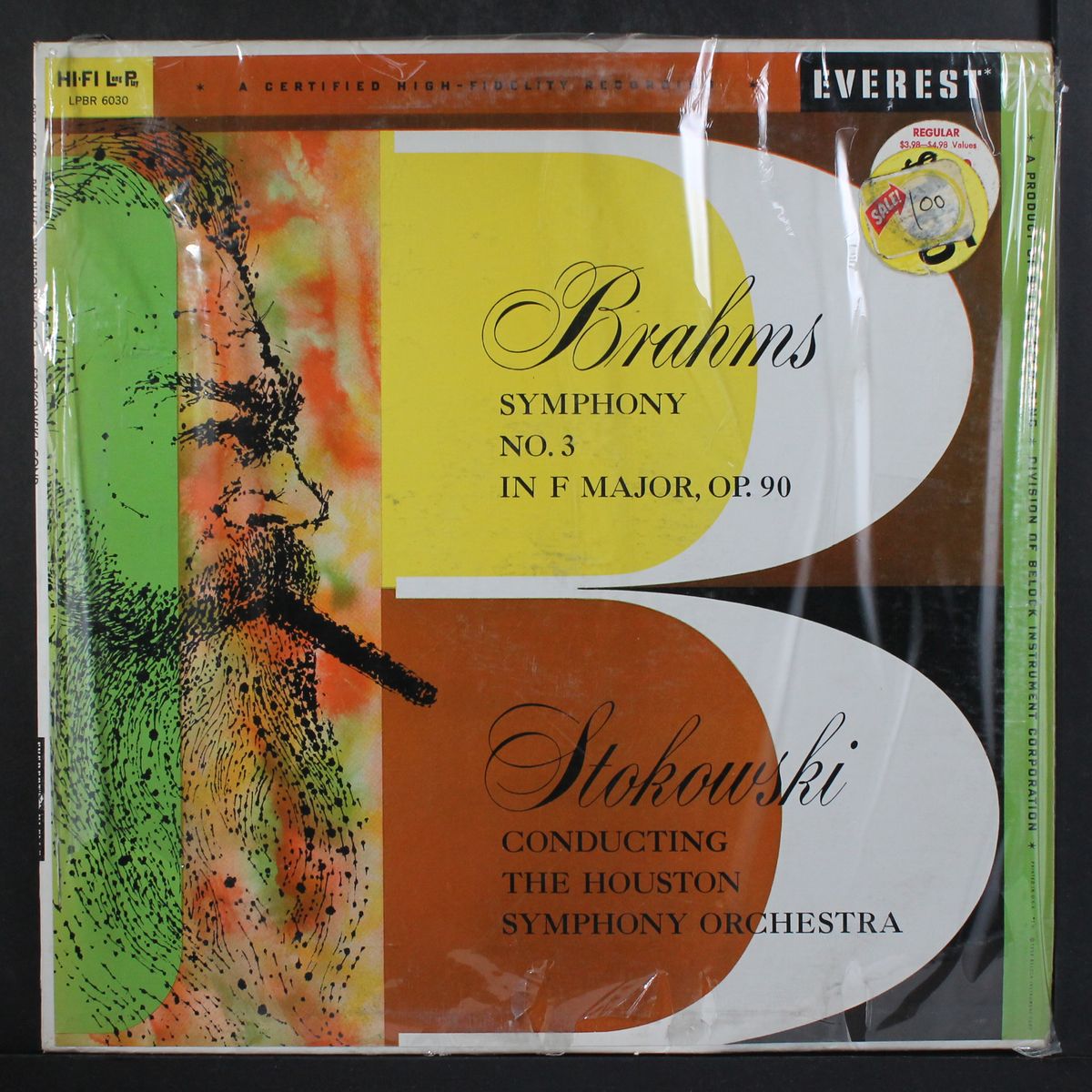 brahms: symphony no. 3 by LEOPOLD STOKOWSKI