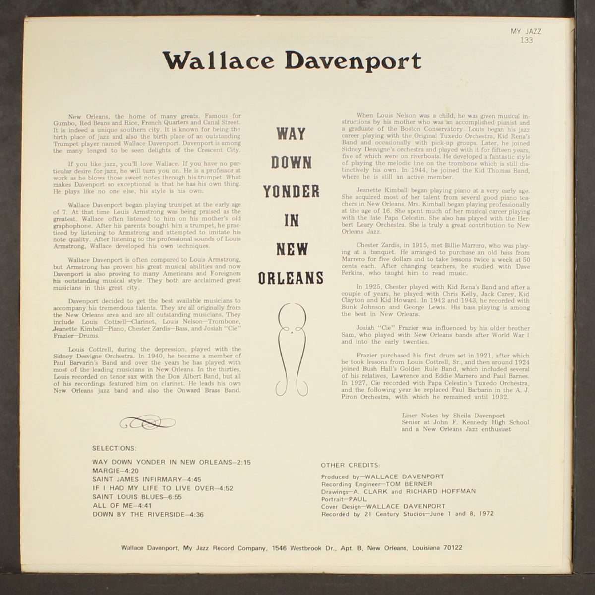 way down yonder in new orleans by WALLACE DAVENPORT