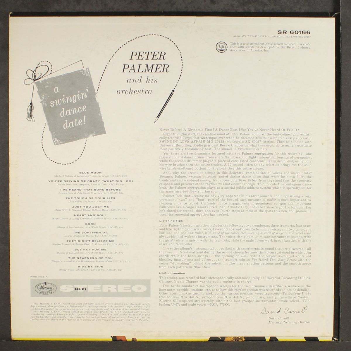 a swingin' dance date by PETER PALMER