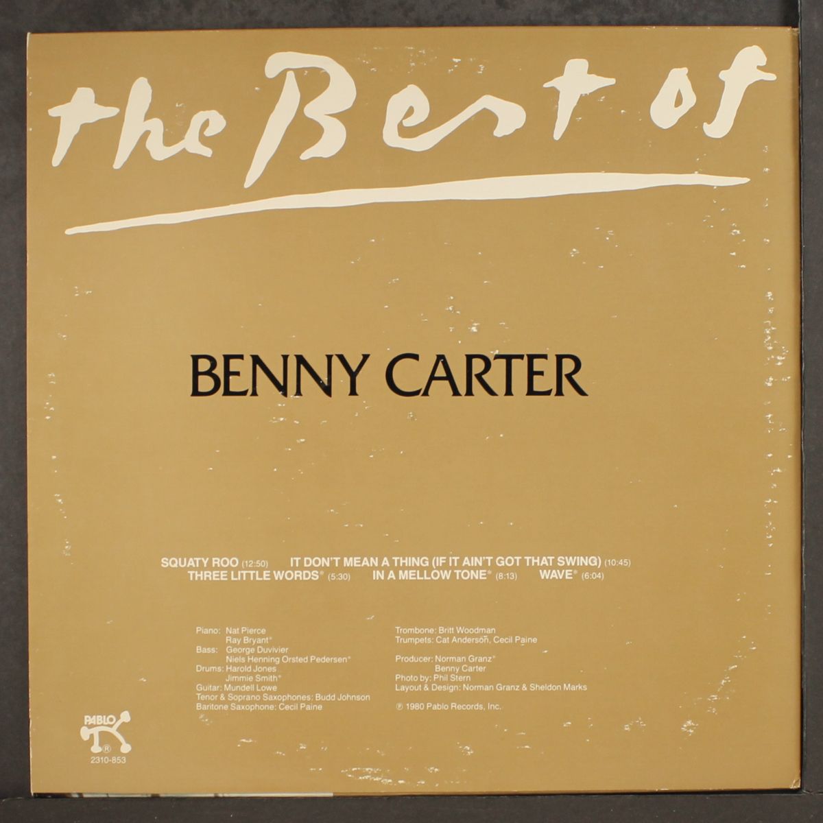 the best of by BENNY CARTER