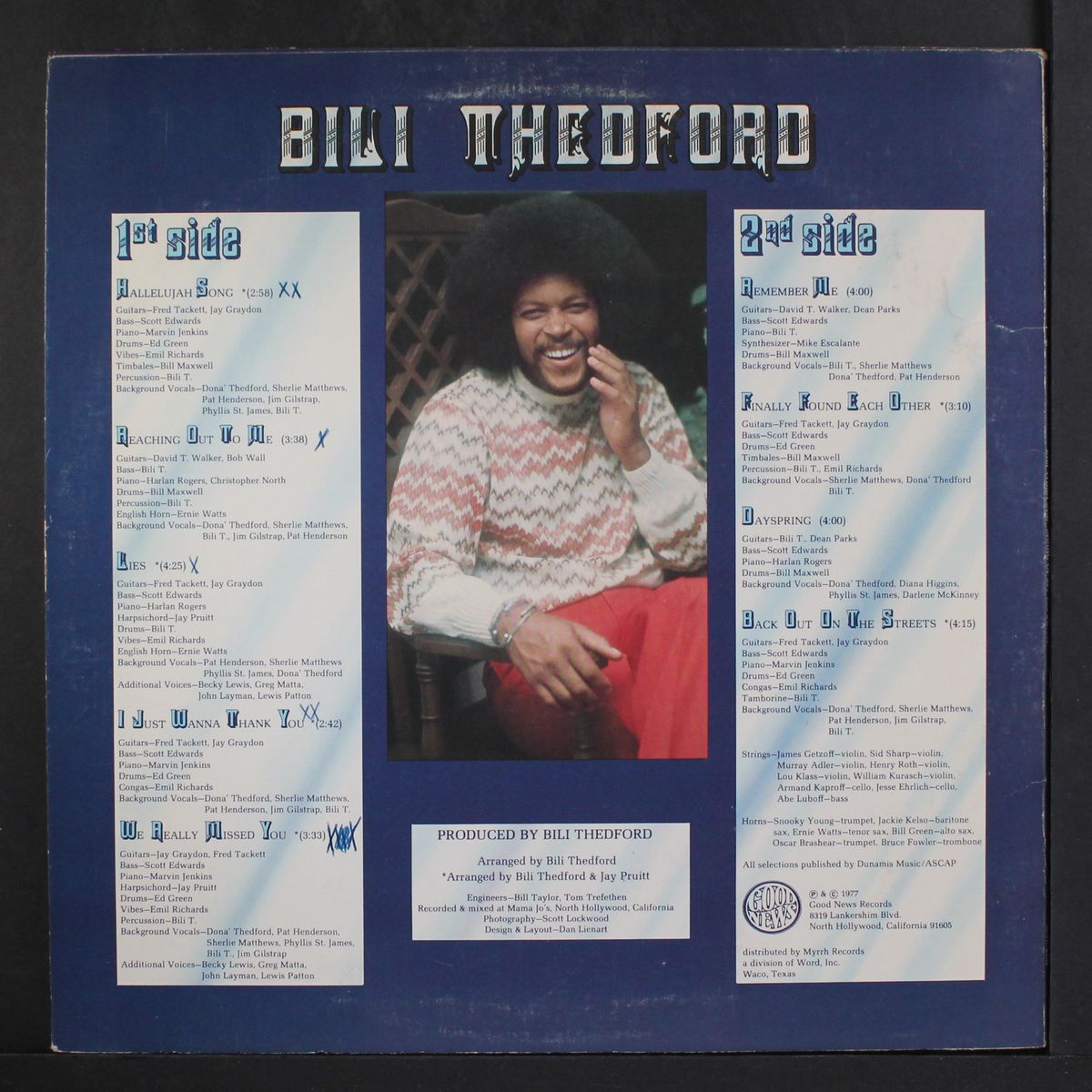 music of my 2nd birth by BILI THEDFORD