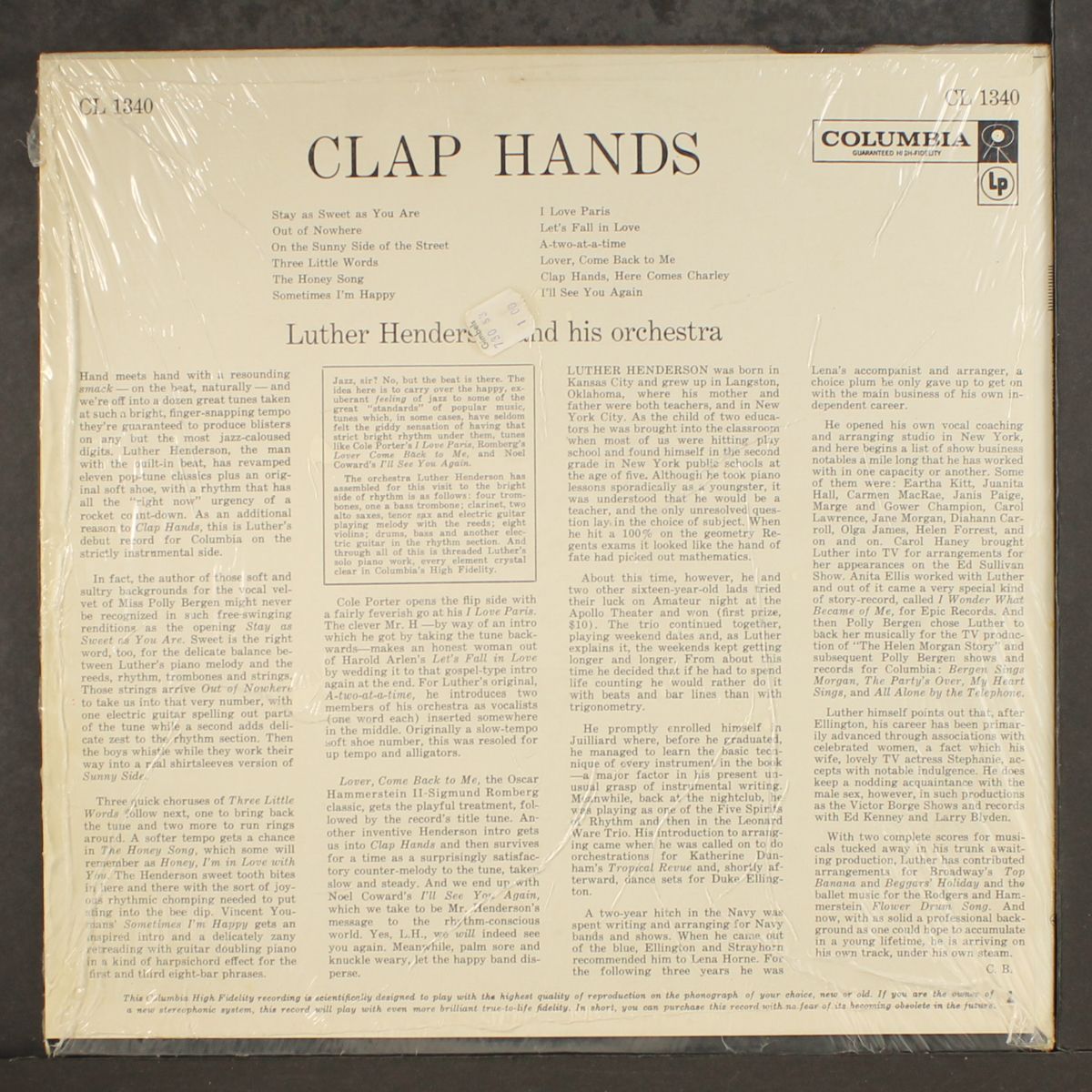 clap hands! by LUTHER HENDERSON