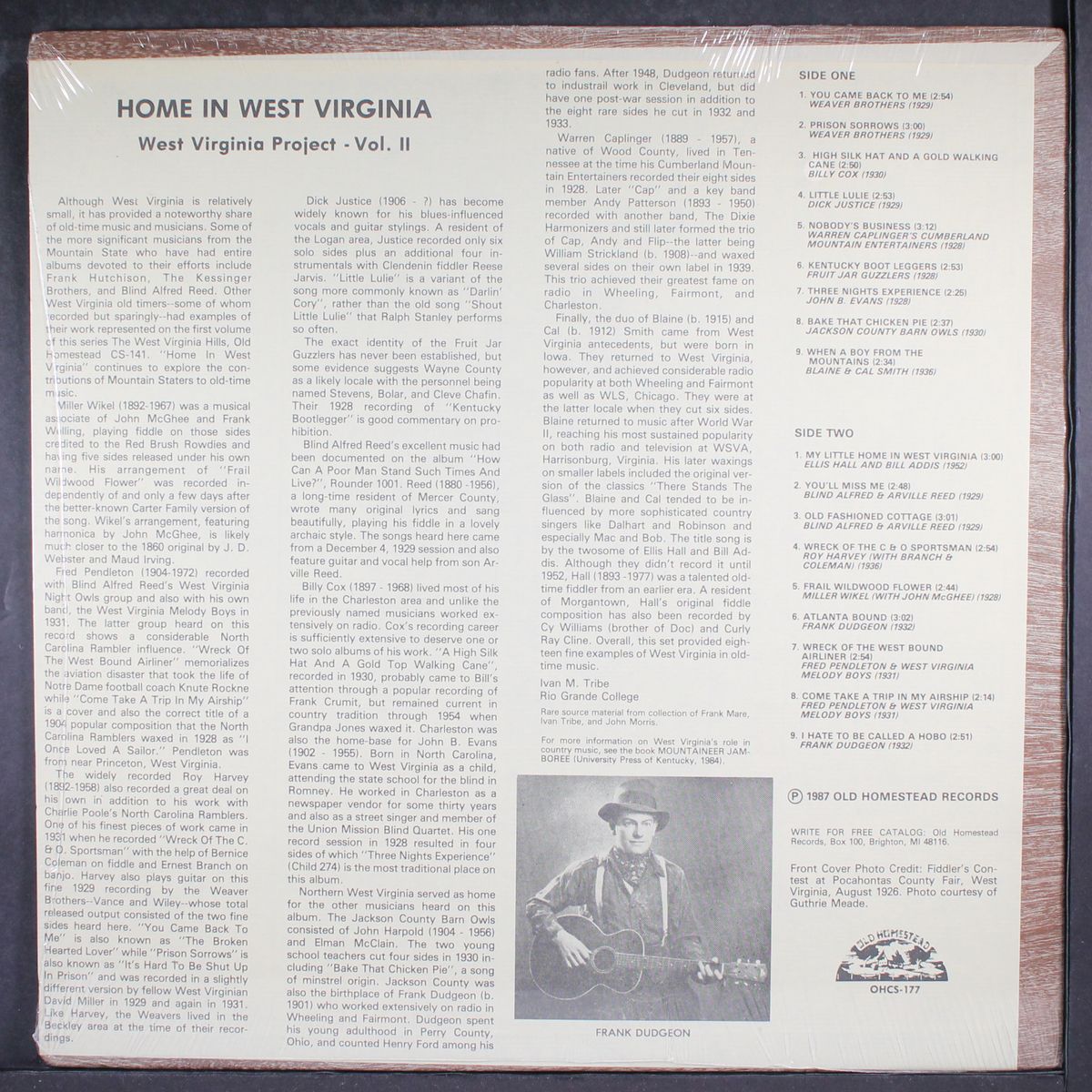 home in west virginia, vol. 2 by VARIOUS