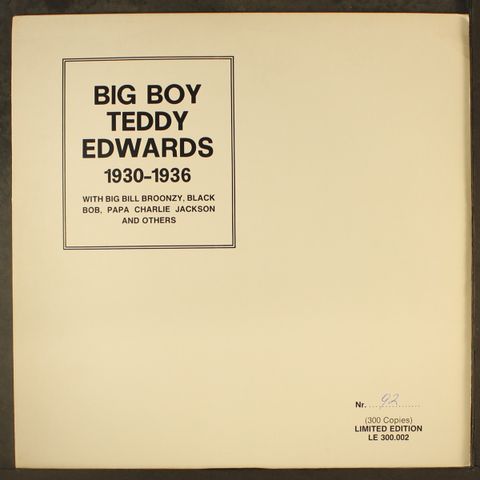 BIG BOY TEDDY EDWARDS
