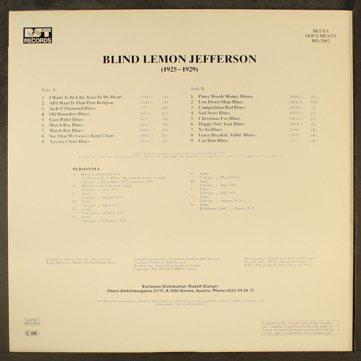 (1925-1929) / swinging groove by BLIND LEMON JEFFERSON